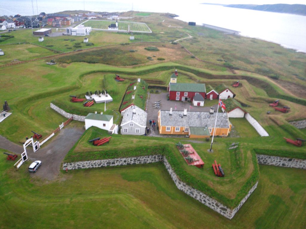vardøhus fortress in vardø seen from air